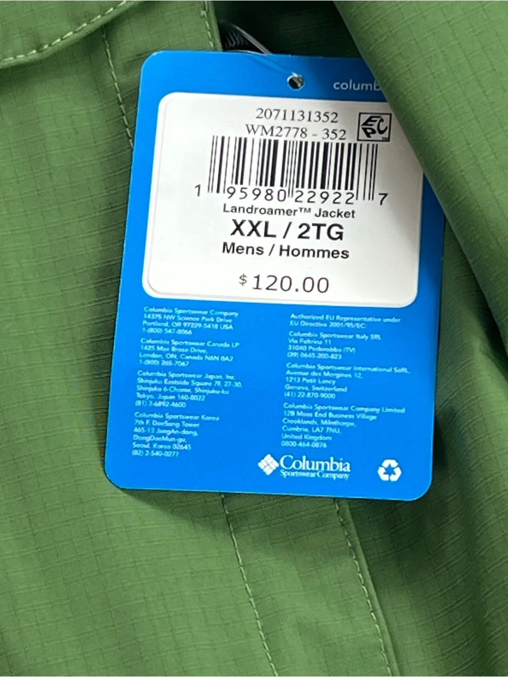 Columbia new tags